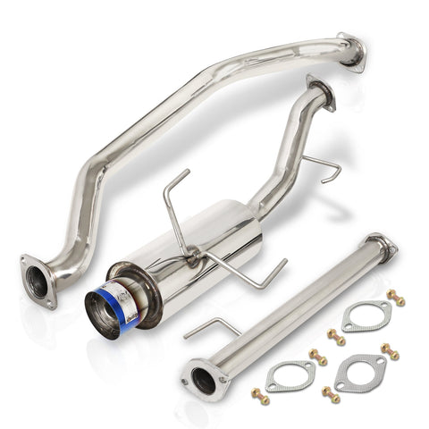 Nissan Sentra SE-R Spec V 2002-2006 N1 Style Stainless Steel Catback Exhaust System Burnt Tip (Piping: 2.5" / 65mm | Tip: 4.5")