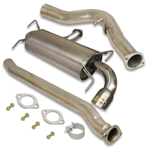 Subaru Impreza WRX Hatchback 2008-2014 Stainless Steel Catback Exhaust System Gunmetal (Piping: 3.0" / 76mm | Tip: 4.0")