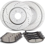 Ceramic Brake Pads And Rotors Front Rear For Chevy Impala Chevy Monte Carlo ECCPP