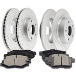 Ceramic Brake Pads And Rotors Front Rear For Honda Accord 2008-2012 ECCPP