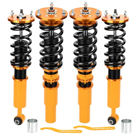 Coilover Kit Compatible for BMW 5 series 2004-2010 Sedan AWD Adjustable Height Shocks Struts MAXPEEDINGRODS