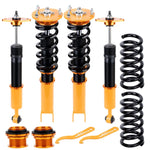 Coilover KitsCompatible for 2009-2010 compatible for Dodge Challenger R/T 5.7L V8 RWD Adj. Height Shock Strut Golden MAXPEEDINGRODS