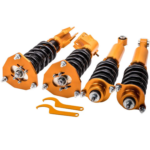 Coilover Lowering Kit compatible for Mitsubishi Galant 99-03 Adj. Height Coil Springs Strut MAXPEEDINGRODS