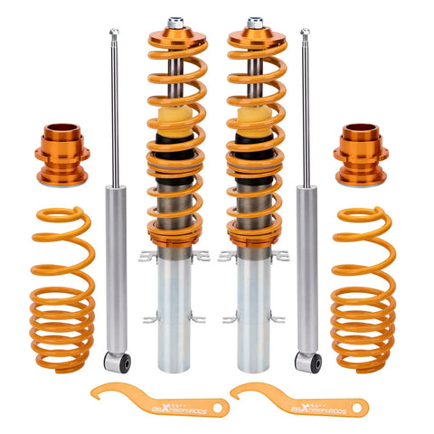 Coilovers Compatible for SEAT LEON (1M1) Compatible for FWD 1999-2006 Adjustable Suspension Shock Absorber Kit MAXPEEDINGRODS