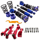 Compatible for Ford Mustang 4th 94-04 Adj. Height + Control Arm Racing Coilovers Kits MAXPEEDINGRODS