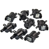 Compatible for GMC Sierra C3 C1251 Round 8pcs Ignition Coil packs compatible for Chevrolet SSR 5.3L MAXPEEDINGRODS