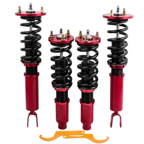 Compatible for Honda Accord 94-97 compatible for Acura 97-99 CB CD Adj Height Shocks Racing Coilovers MAXPEEDINGRODS