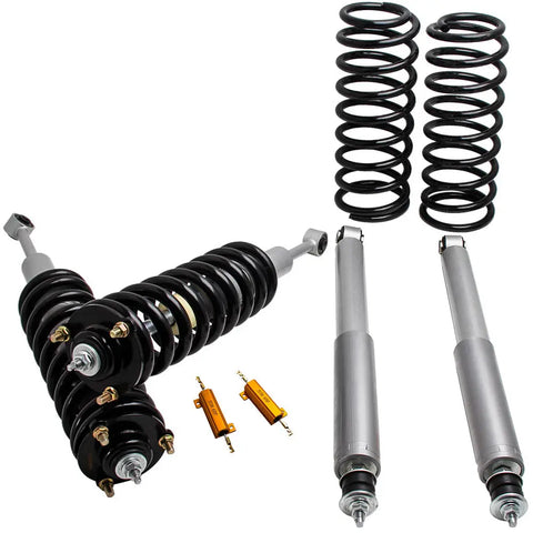 Compatible for Lexus GX470 2003-2009 4 Wheel Air Suspension to Coil Springs Struts Shocks Kit MAXPEEDINGRODS