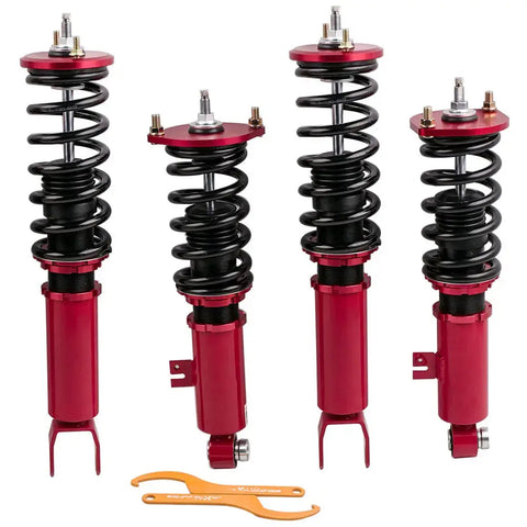 Compatible for Nissan Fairldy Z 300ZX z32 coilovers 1990 - 1996 Shock Absorber 4PCs 24-Way Damper Coilovers MAXPEEDINGRODS