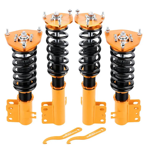 Compatible for Subaru Forester 1998-2002 Complete Adjustable Height Shocks Coilovers Suspension Kit MAXPEEDINGRODS