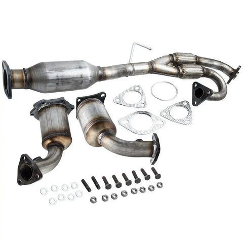 Exhaust Manifold Catalytic Converter Set of 3 compatible for Nissan Murano 3.5L 2003-07 MAXPEEDINGRODS UK