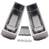 For Small Block compatible for Chevy-SATIN Fabricated Aluminum Valve Covers 58-86 SBC 283 302 MAXPEEDINGRODS