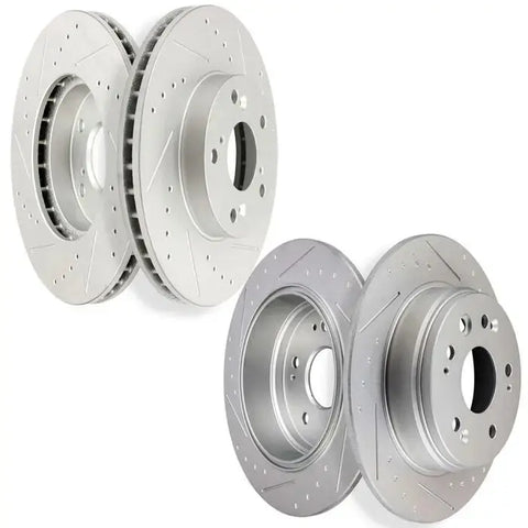 Front 282 mm And Rear 282 mm Brake Rotors Discs Kit For 2002 - 2004 Honda CR-V ECCPP