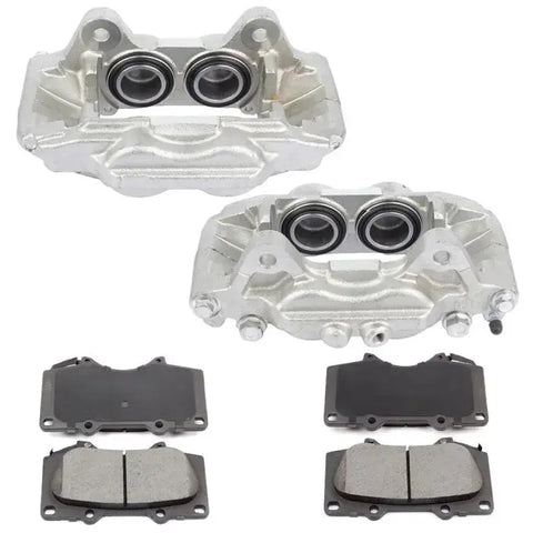 Front Brake Calipers And Ceramic Pads For Toyota 4Runner Tacoma 2005 2006-2009 ECCPP