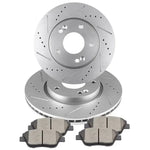 Front Brake Rotors Ceramic Pads For 2009 Hyundai Sonata ECCPP