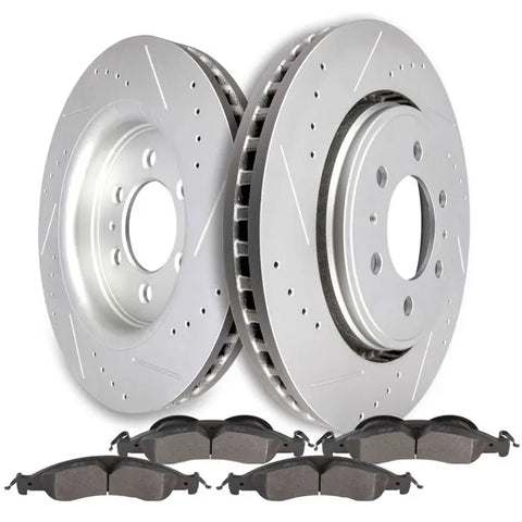 Front Ceramic Brake Pads And Rotors For 07-09 Ford Expedition Lincoln Navigator ECCPP