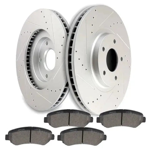 Front Ceramic Brake Pads And Rotors For 09 10 11 12 13-17 Nissan Maxima ECCPP