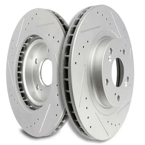 Front Drilled And Slotted Brake Discs Rotors For 2015 Acura ILX Honda Civic ECCPP