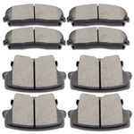 Front + Rear Ceramic Brake Pads For Chrysler 300 Dodge Challenger Charger Magnum ECCPP