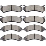 Front and Rear Brake Ceramic Pads For 2005-2006 Cadillac Escalade Anti Noise ECCPP