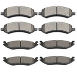 Front and Rear Brake Ceramic Pads For 2007 2008 2009 Chrysler Aspen Performance ECCPP