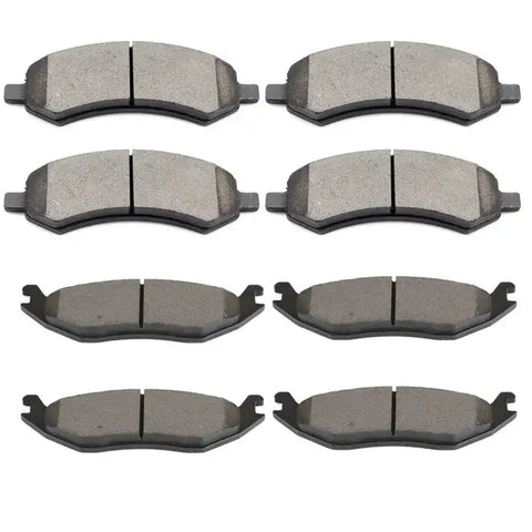 Front and Rear Brake Ceramic Pads For 2007 2008 2009 Chrysler Aspen Performance ECCPP