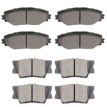 Front and Rear Brake Ceramic Pads For 2009-2010 Pontiac Vibe GT Performance ECCPP