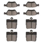 Front and Rear Brake Ceramic Pads For Chrysler Crossfire 2004 - 2008 Anti Noise ECCPP