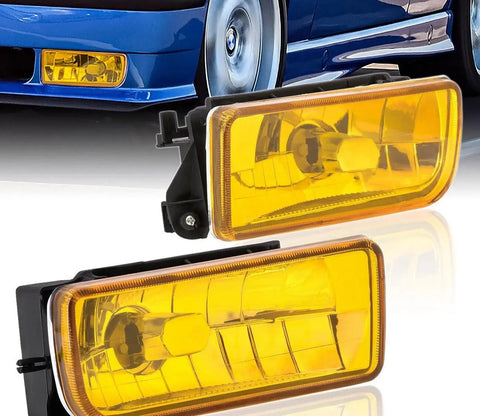 [Glass Len] OE Euro Style Yellow Fog Lights Lamps For 1992-1998 BMW 3-Series E36 AJP DIST