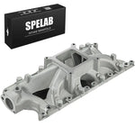 Intake Manifold Ford  Small Block Hurricane Single Plane High Rise Satin | SPELAB SPELAB