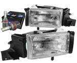 1994-2001 Dodge Ram 1500 2500 Oe Headlight Lamp W/Led Kit+Cool Fan Chrome DNA MOTORING