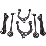 Compatible for Chrysler 300 Control Arm Kit Uppers w/ Lower Forward and Rearward 6 Piece MAXPEEDINGRODS