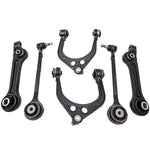 Compatible for Chrysler 300 Control Arm Kit Uppers w/ Lower Forward and Rearward 6 Piece MAXPEEDINGRODS