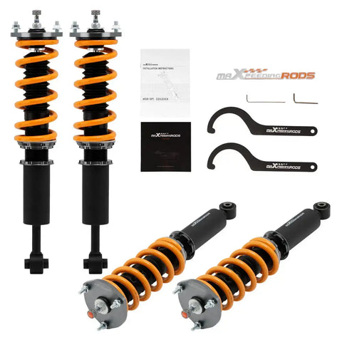 Maxpeedingrods 24 Ways Damper Adjustable Coilover Kit compatible for Lexus IS300 2001-2005--Golden MAXPEEDINGRODS