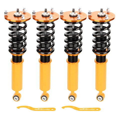 Racing Coilover Kits compatible for Lexus LS 430 LS430 UCF30 XF30 01-06 Adj. Height Shocks MAXPEEDINGRODS