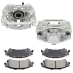 Rear Brake Calipers And Ceramic Pads For GMC Sierra 1500 Yukon Safari Tahoe ECCPP