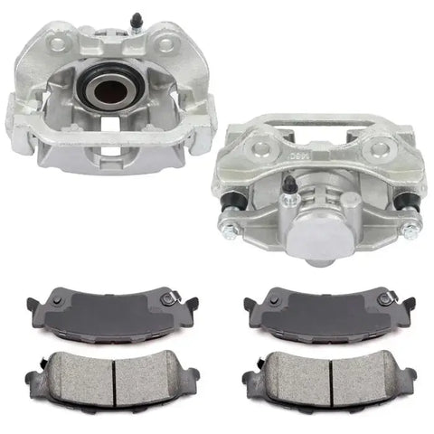 Rear Brake Calipers And Ceramic Pads For GMC Sierra 1500 Yukon Safari Tahoe ECCPP