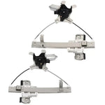 Rear Left+Rear Right Power Window Regulator with Motor (741-390 741-391) -2 Piece ECCPP