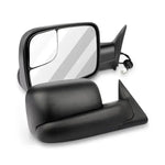 98-01 Dodge Ram 1500, 98-02 Ram 2500 3500 Tow Mirrors Power Heated W/Support Brackets Side View Mirror Pair Set ECCPP