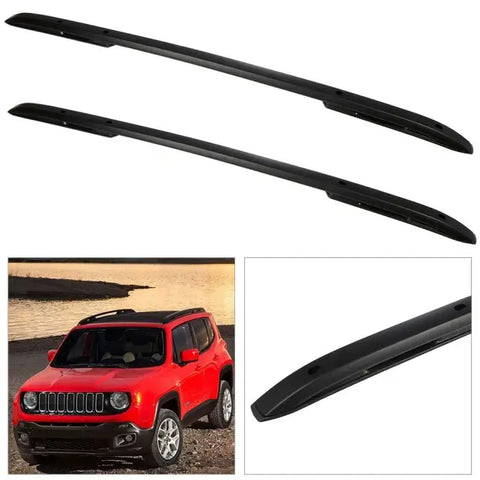 US Roof Rack Cross bars Rail for JEEP Renegade 2015-2018 Black Aluminum Baggage ECCPP