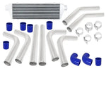 Universal Front Mount Intercooler 2.5" Turbo Polish Aluminum Pipes Piping Kit AJP DIST