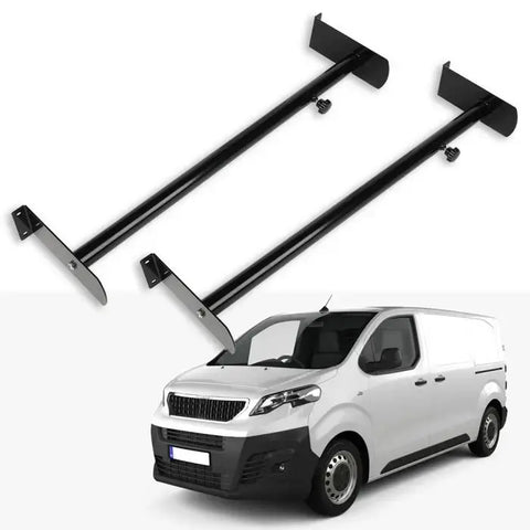 Universal Pickup Truck Cap Topper 2 Bar Adjustable Van Ladder Roof Racks Steel ECCPP