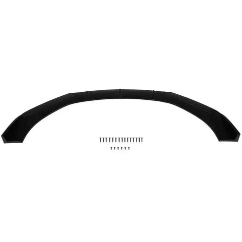 Universal Valance Front Bumper Lip Splitter Chin Spoiler Painted Black PP - 3PCS ECCPP