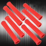 Universal X8 Heat Shield Wrap Slip On Spark Plug Wire Insulator Tube Set Red AJP DIST