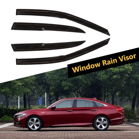 Window Visor Vent Rain Shades Guards Deflectors For 03-07 Honda Accord Sedan ECCPP