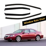 Window Visor Vent Rain Shades Guards Deflectors For 04-08 Acura TSX Sedan ECCPP