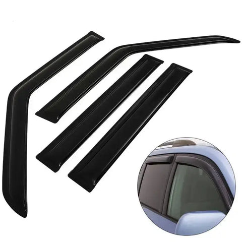 Window Visor Vent Rain Shades Guards Deflectors For 84-01 Jeep Cherokee ECCPP