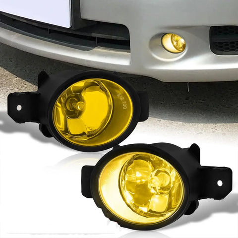 Yellow Driving Fog Lights Pair LH RH +Wiring Harness For 2009-2014 Nissan Maxima AJP DIST