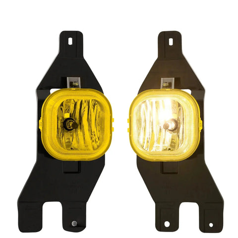 Yellow Fog Lights Lamps + Wiring Harness For 1999-2004 Ford F250 F350 Super Duty AJP DIST