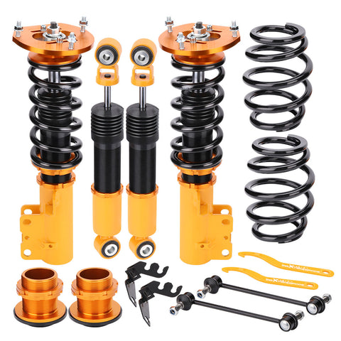 Coilover Suspension Kit compatible for Chevrolet Cobalt 2005-10 Adj Height w/z Camber Plate MAXPEEDINGRODS